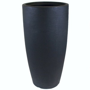 Vaso Cone Riscatto Preto Carvão - 33,5cm X 39,5cm - Nº 01 - Vogue