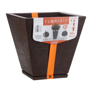 Vaso Zurique Grafiato Bege Stone Effect - 29cm X 34cm -  Floridis