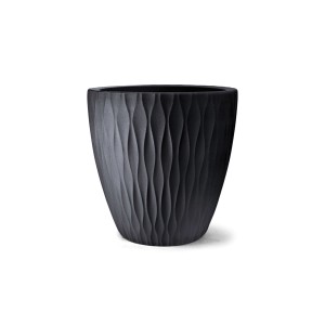 Vaso Infinity Redondo Preto - 37cm X 37cm – Nutriplan